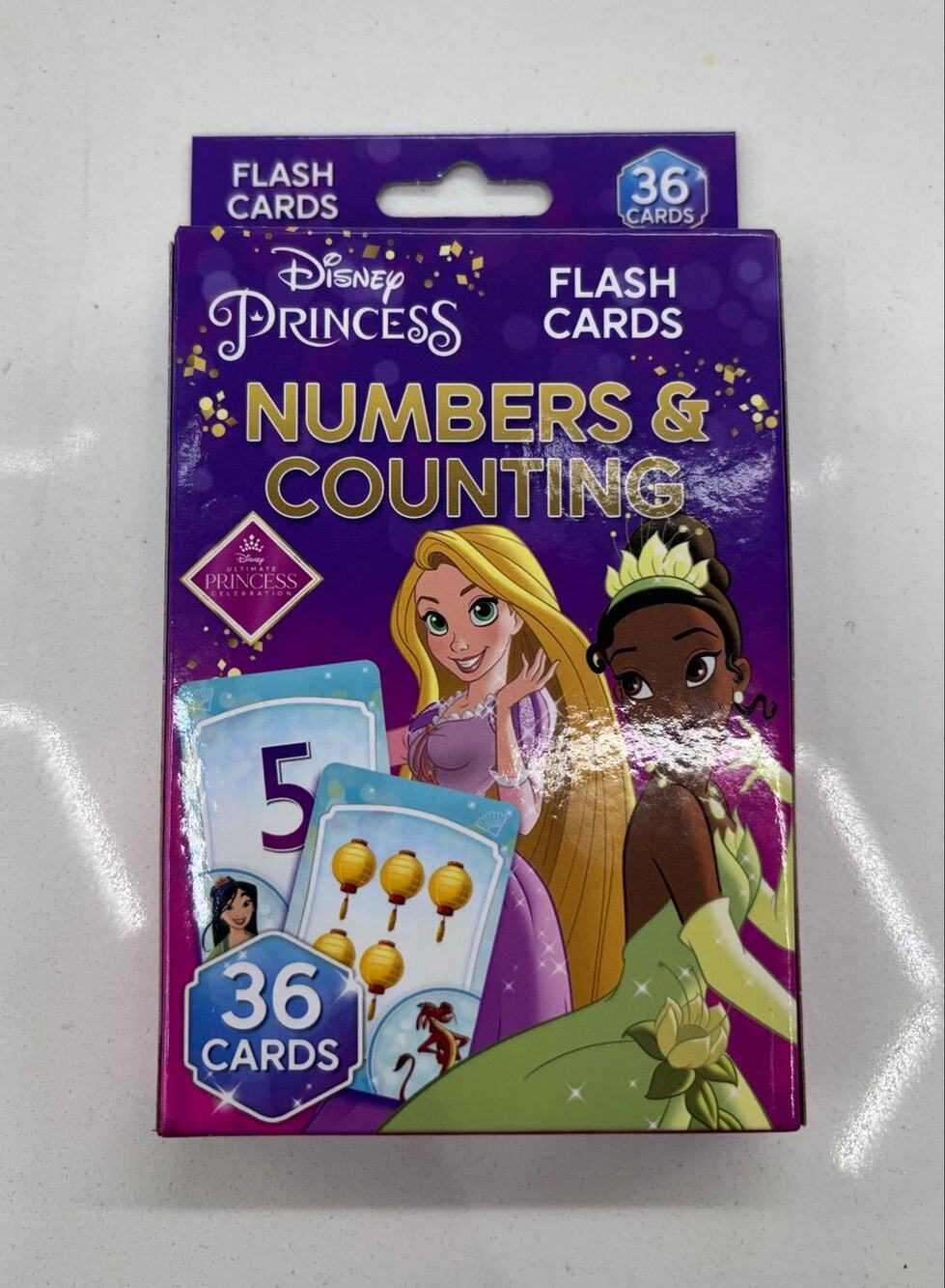 Disney Princess Numbers & Counting Flash Cards